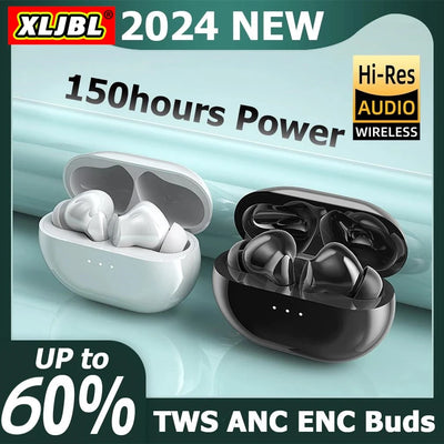 XLJBL New ANC ENC Buds 4 Wireless Earphone Bluetooth 5.1 Hifi Sound Noise Reduction Sports Gaming Airpods Pro Headset For Phone