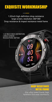 CUBOT C21 Waterproof Smart Watch Men 1.32 Inch Fitness Tracker Sport Wrist Smartwatch For Android IOS Outdoor Bluetooth Call