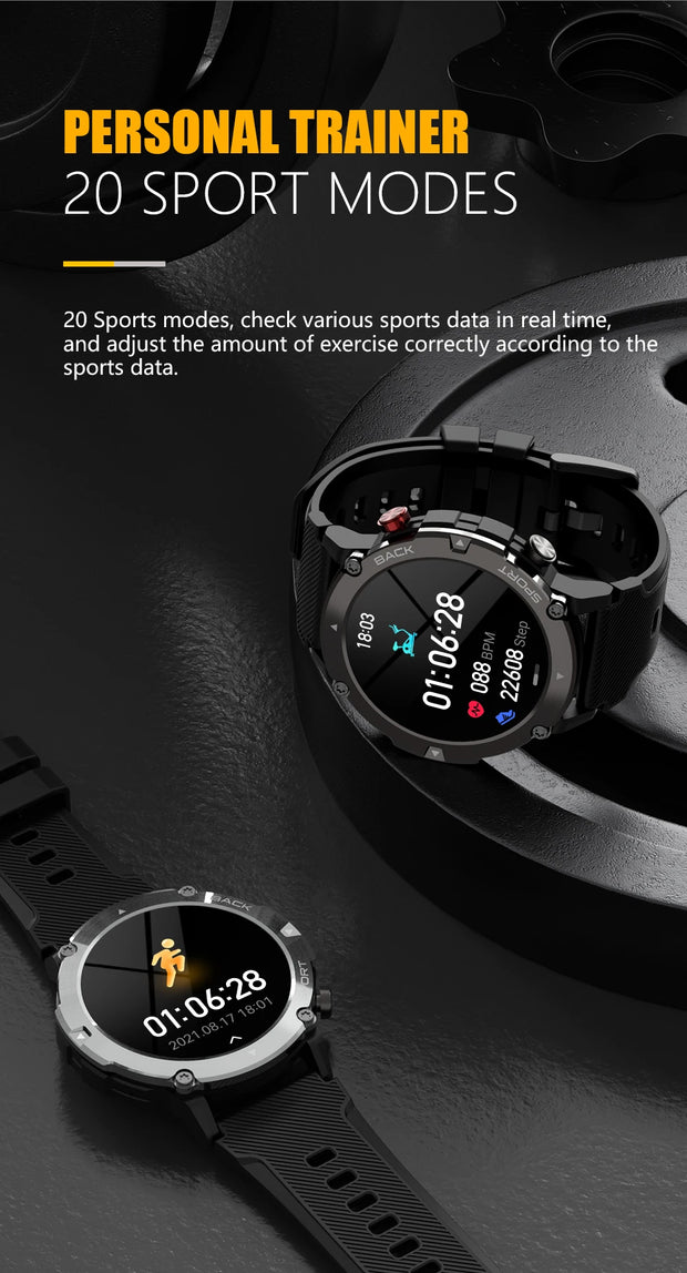 CUBOT C21 Waterproof Smart Watch Men 1.32 Inch Fitness Tracker Sport Wrist Smartwatch For Android IOS Outdoor Bluetooth Call